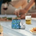 thumbnail image 5 of Yayeee Ashtray with Lid for Cigarette Smokeless Stainless Steel Home Ash Holder, Blue Dots, 5 of 7