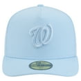 thumbnail image 2 of Men's New Era  Light Blue Washington Nationals Color Pack A-Frame 59FIFTY Fitted Hat, 2 of 5