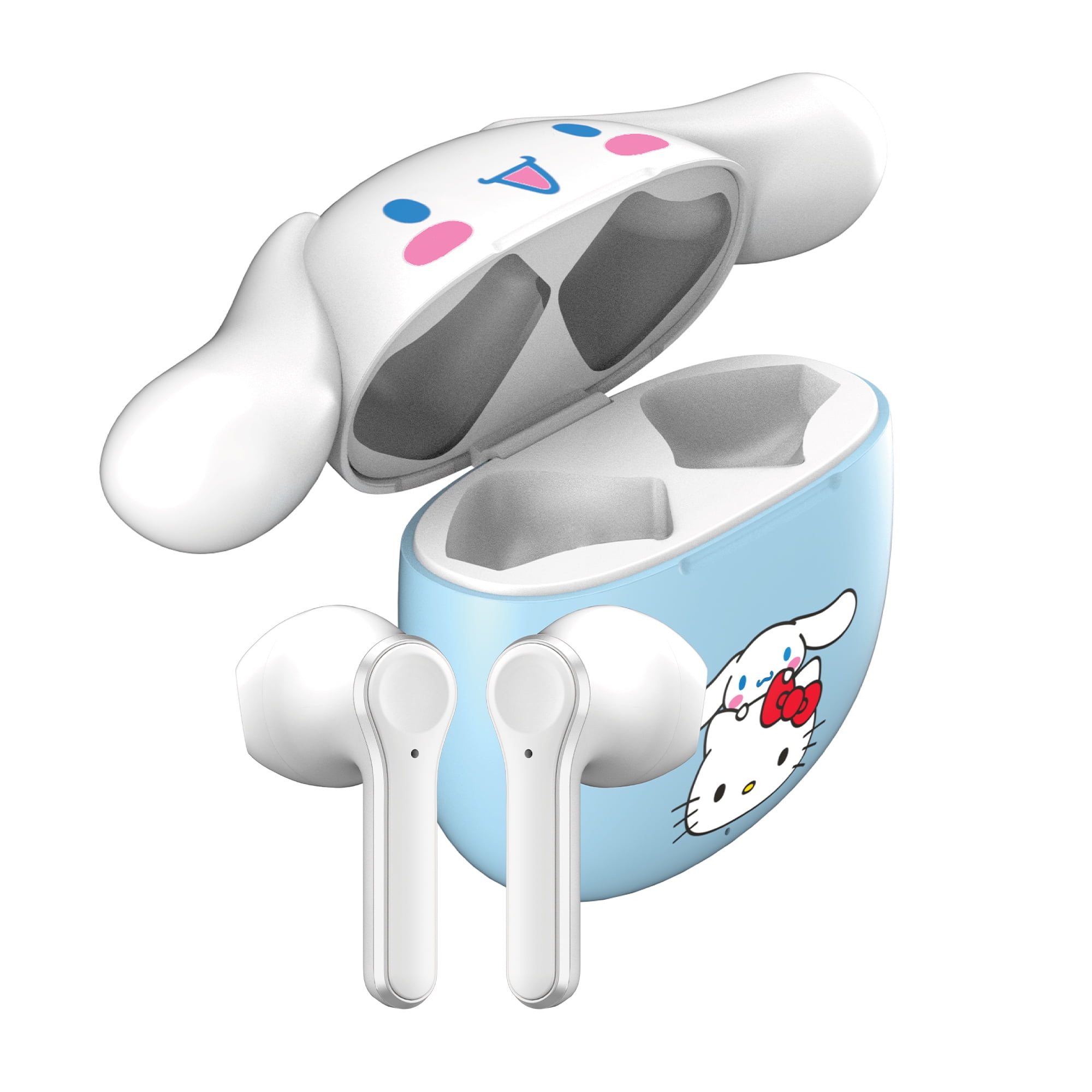 Hello Kitty Bluetooth Wireless Earbuds with Charging Case - Built-in Mic, Easy Pairing, Cute Hello Kitty Design, Perfect for Kids, Teens, and Hello Kitty Fans