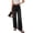 Black, variant on Jeans for Women Summer High Waisted Button Straight Leg Stretchy Cropped Raw Hem Trendy Denim Pants Pockets