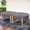 Brown Wicker/Gray Cushion, variant on Opohoro Outdoor Wicker Ottomans Set of 2, Patio Rattan Footrests with Cushions, Weather-Resistant PE Wicker, Gray/Blue