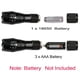 thumbnail image 4 of Paquete De 2 Linternas Tácticas Led Resistentes Al Agua Grado Militar 2000 Lúmenes 5 Modos Función De Zoom Antorcha Ultrabrillante, 4 of 5