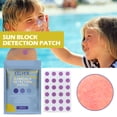 thumbnail image 2 of Penkiiy Sunblock Patches ,24pcs Sun UV Sticker | Sun Protection Reminder Stickers, UV Detection Labels for Sunscreen, Sunscreen Application Reminder Stickers, Sunscreen Re-Application Reminders, 2 of 9
