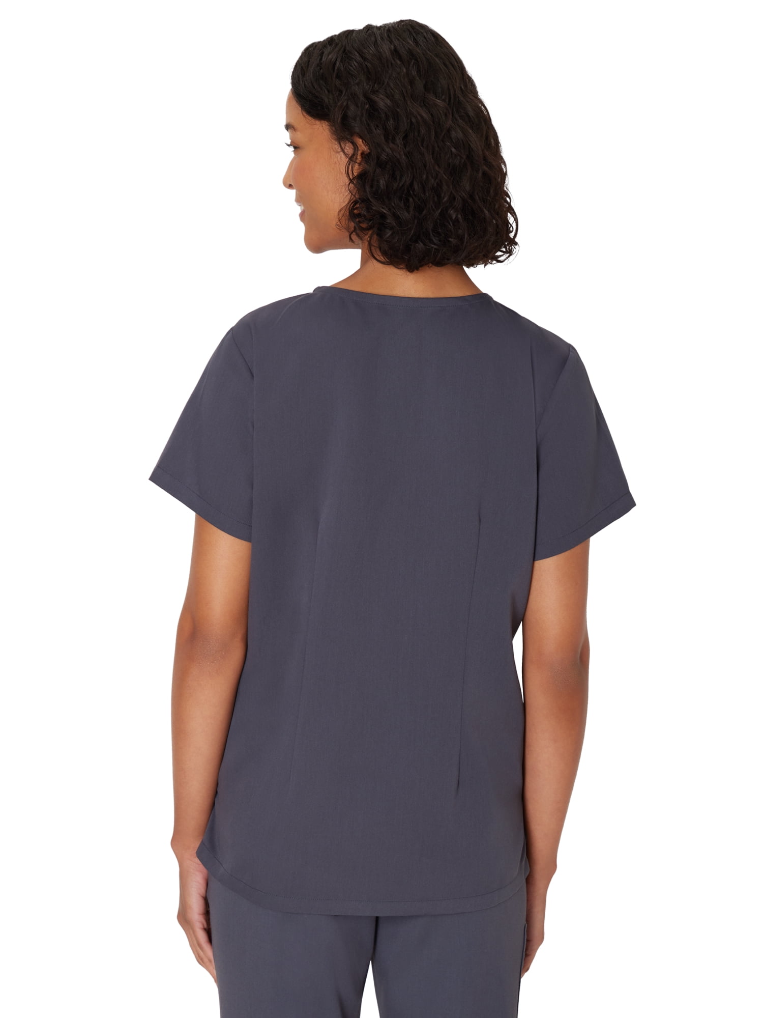Hanes Women's Scrubs V-Neck Scrub Top, Premium, Short Sleeve, 1 Pocket, Sizes XS-3XL