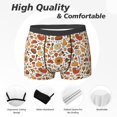 thumbnail image 2 of Men's Boxer Briefs, Thanksgiving with Food Soft Comfy Mens Underwear Boxer Briefs Breathable With Widen Waist, 2 of 7