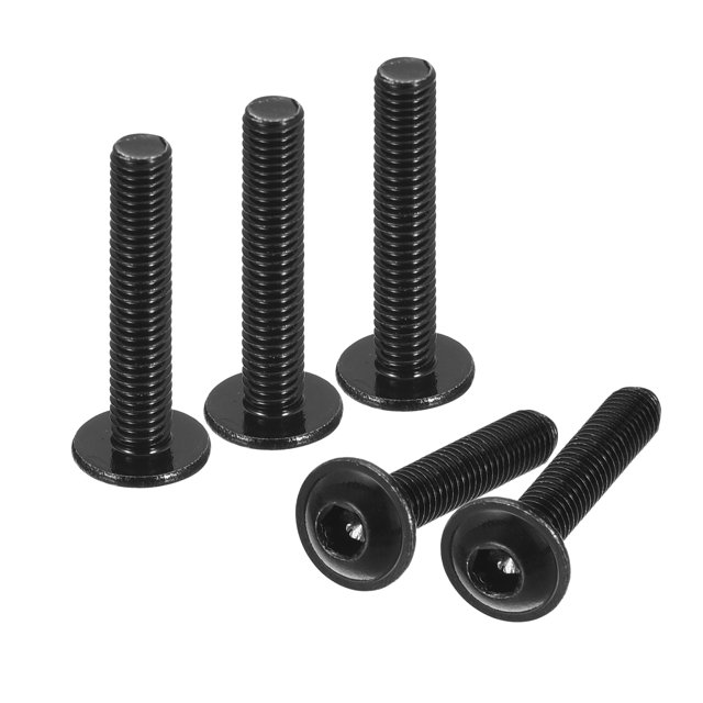 Unique Bargains Flanged Button Head Socket Cap Screws, 50 Pack M3x16mm 304 Stainless Steel Bolts
