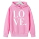 thumbnail image 4 of Sudadera con capucha y estampado de corazón de San Valentín, sudadera de manga larga para niños y niñas, chaqueta para niñas de talla mediana y grande., 4 of 7