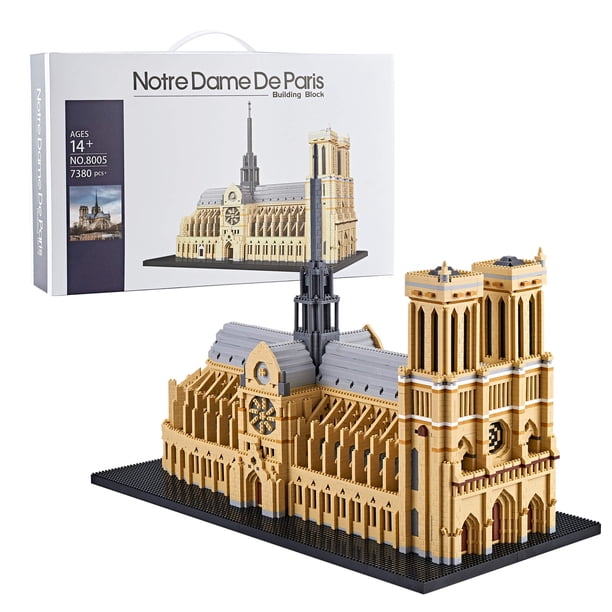 Lukhang Big Architecture Model Kits Notre Dame Micro Bloques 7380 Piezas Kit de construcción de París | Detalle impresionante | Construcción desafiante | Estructura robusta de precio más bajo | Regalo