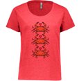 thumbnail image 3 of Inktastic Crab Lover Women's Plus Size T-Shirt, 3 of 5