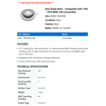 thumbnail image 2 of Rear Brake Rotor - Compatible with 1996 - 1999 BMW 328i Convertible 1997 1998, 2 of 2