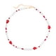 thumbnail image 1 of Collar de fresa roja, gargantilla de perlas doradas, collares para mujer, collar de cuentas, collar de cuentas rosas para niñas adolescentes ER, 1 of 5