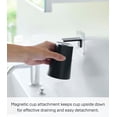 thumbnail image 3 of Yamazaki Home Traceless Adhesive Magnetic Cup, Black, ABS Plastic, 200ml, Adhesive, No Assembly, 3 of 7