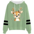 thumbnail image 1 of WILLBEST Sudadera Oversize para Mujer con Estampado Navideño Informal y Cordón Ajustable XX-Grande, 1 of 3