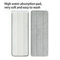 thumbnail image 2 of Wosthever Mops Head Home Hotel Dormitorio Baldosa de Autoadhesivo Almohadilla de trapeador Lavable Paño de limpieza de polvo Accesorios de repuesto Suministros de limpieza para el hogar 33x12cm Wosthever HA066980-02, 2 of 6