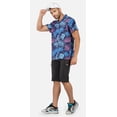 thumbnail image 6 of Stylore Hawaiian Shirt for Men Short Sleeve Funky Summer Leaf Navy Blue M, 6 of 7