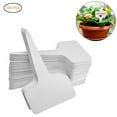 thumbnail image 1 of 100pcs PVC Garden Labels, White Gardening Plant Sorting Sign Tag Ticket, Plastic Writing Plate Board Plug For Easy Plant Marking, 1 of 8