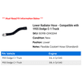 thumbnail image 2 of Lower Radiator Hose - Compatible with 1955 Dodge C-1 Truck, 2 of 2