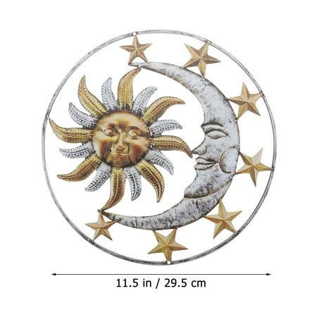 

1pc Sun Moon Wall Decoration Personalized Ornament Garden Hallway Pendant