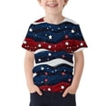 thumbnail image 2 of Freshbabe Children's Independence Day 3D Graphic Print Short Sleeved Printed T-shirt Short Sleeved Casual Versatile For Kids, 2 of 5