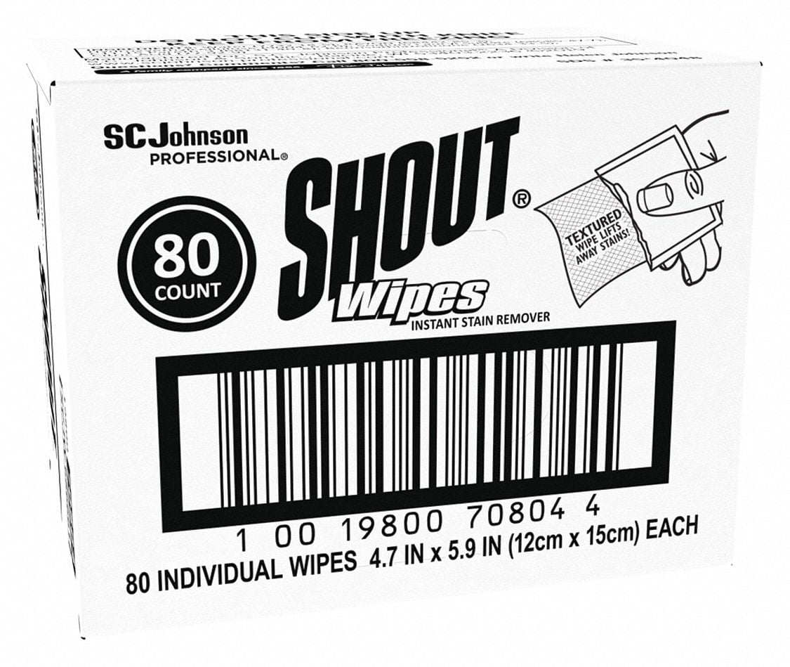 Shout Wipe And Go Stain Remover Wipes, 80 Count
