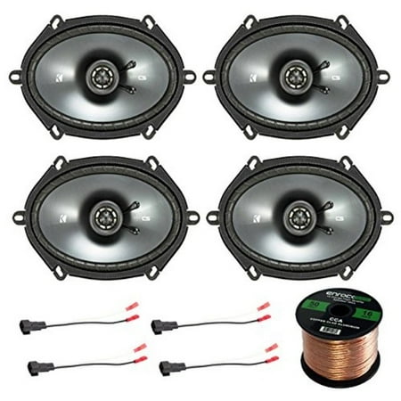 - Car Speaker Set Combo Of 4 Kicker 40CS684 6x8\