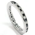 thumbnail image 1 of Bague Éternité Diamant Noir & Blanc 1ct Or Blanc 14K, 1 of 2