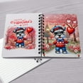 thumbnail image 4 of Happy Valentine’s Day Adorable Schnauzer Puppy Holding Heart Balloon Spiral Bound Journal Miniature Schnauzer Dog Lover 5x7in Spiral Notebook - 00030, 4 of 5