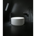 thumbnail image 2 of Kingston Brass VRTRO515224 51-Inch Solid Surface Round Double Ended Freestanding Tub with Drain in Matte White, 2 of 10
