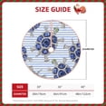 thumbnail image 4 of Kll Turtle With Blue Stones Christmas Tree Skirt 30",Party Decorations Farmhouse For Christmas Decorations Holiday Party, 4 of 8