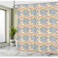 thumbnail image 4 of Ambesonne Trippy Mushroom Shower Curtain, Bohemian Floras, 69"Wx84"L, Turquoise and Multicolor, 4 of 4