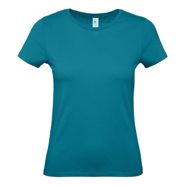 B&C - Camiseta #E150 para mujer (Azul Diva)