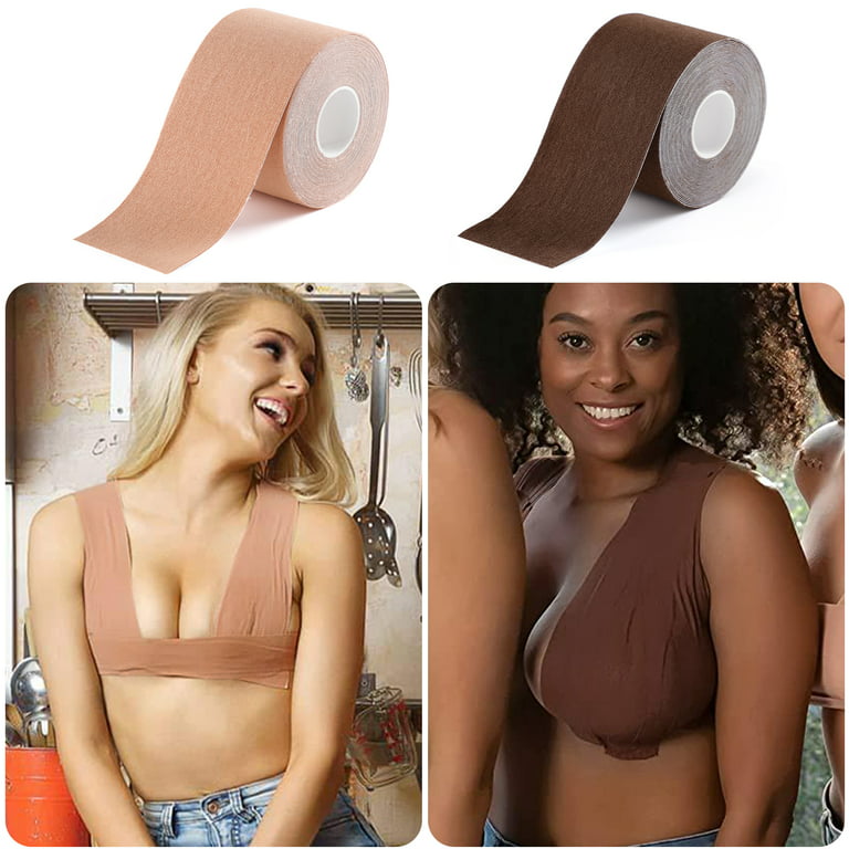 Peaoy 2PCS Breast Lift Tape Nipple Covers Waterproof Athletic Body Tape  Push Up Lifting Tape Fit for Any Type of Clothing and A-E Cup