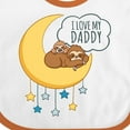 thumbnail image 4 of Inktastic I Love My Daddy Boys or Girls Baby Bib, 4 of 4