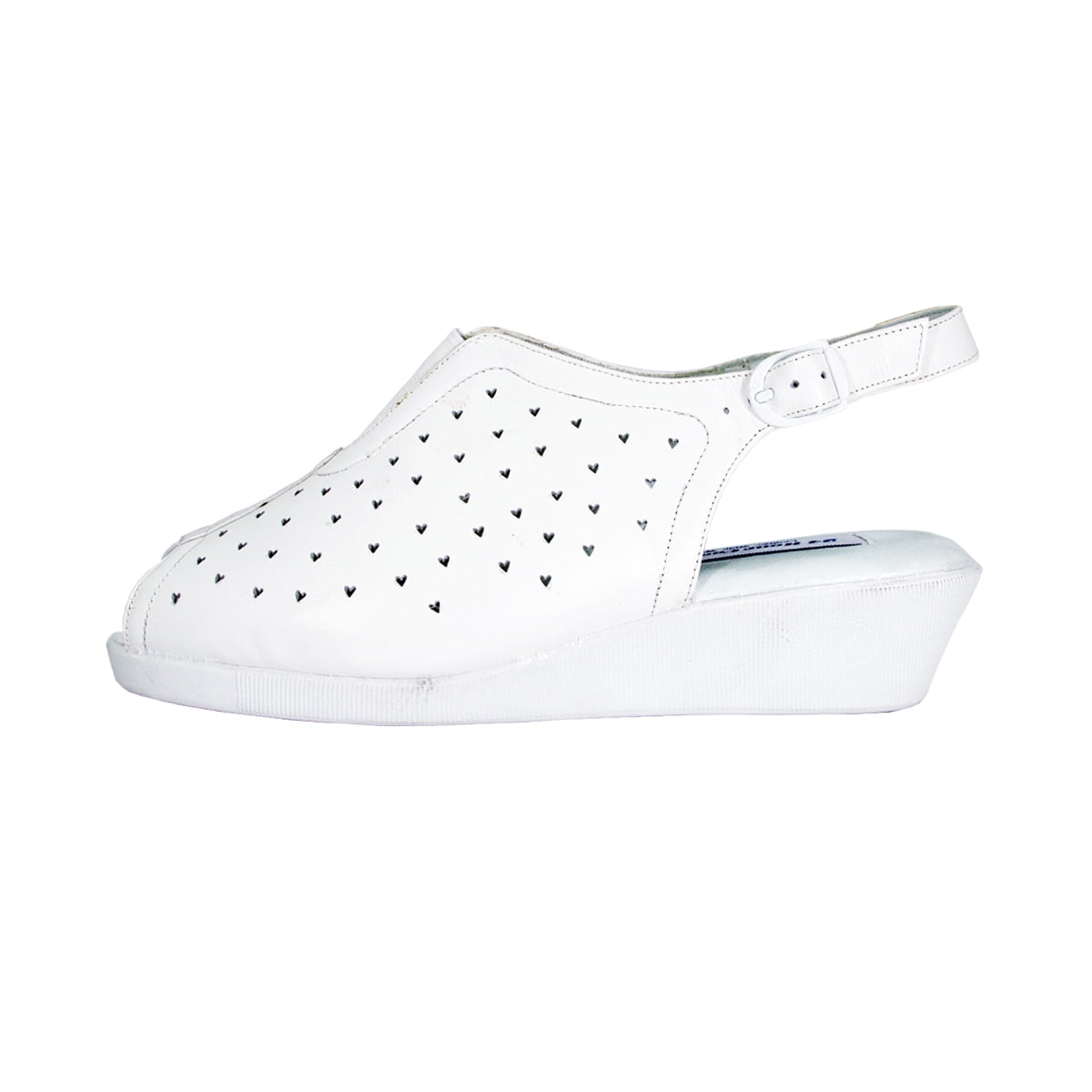 24 HOUR COMFORT Cassie Wide Width Comfort Shoes For Work and Casual Attire WHITE 10