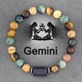 thumbnail image 1 of Pulsera con signo del zodiaco para hombre y mujer, brazalete de constelación, cáncer, Virgo, Leo Libra, regalo de amistad, joyería, 1 of 4