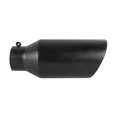 thumbnail image 2 of MOSTPLUS Black Diesel Exhaust Tip 3" Inlet 5" Outlet 12" Long Stainless Steel Bolt On, 2 of 7