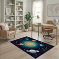 thumbnail image 2 of ODIKA Playroom Rocket Galaxy Motifs Science Theme Classroom Themed Pet Friendly & Kids Safe Play for Bedroom, Reading Nook, 2 of 7