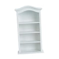 thumbnail image 3 of HILABEE 1:12 Miniature Bookcase - Dollhouse Study Library Furniture - Wooden Display White, 3 of 9