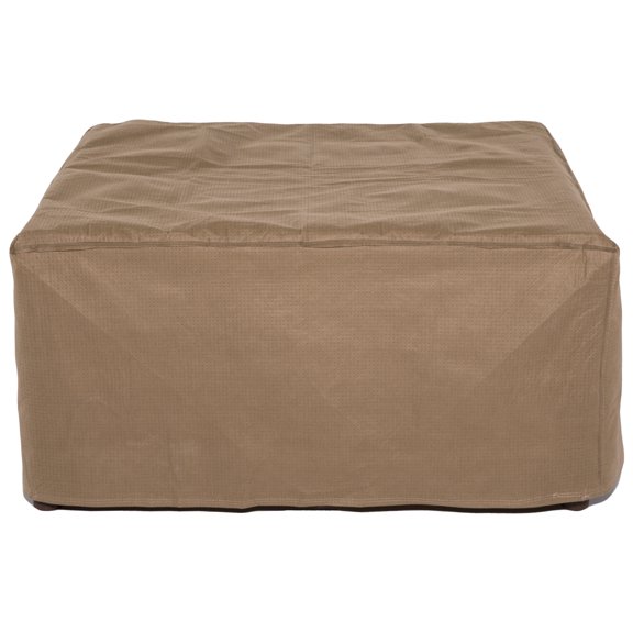 Duck Covers Essential Water-Resistant 26 Inch Square Patio Ottoman/Side Table Cover
