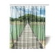 GCKG Chemin de Pont en Bois à la Forêt Tissu Polyester Rideau de Douche Salle de Bain Décor à la Maison 60x72 Pouces – image 1 sur 3