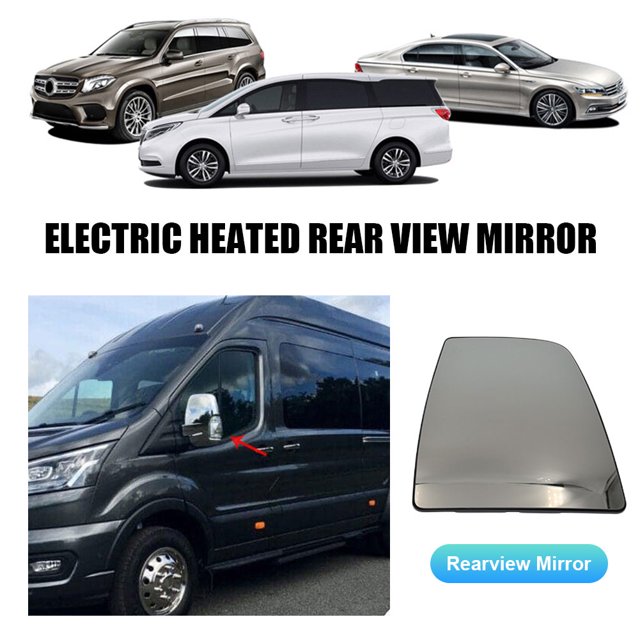 Vidrio Del Espejo Retrovisor De La Puerta Del Lado Izquierdo Del Pasajero Del Automóvil Lente De Espejo Retrovisor Lateral De Puerta De Coche 1823985 Para Ford Transit Mk8 14-23 (R) Ndcxsfigh Accesorios para autos y motos