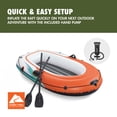thumbnail image 6 of Ozark Trail 2-Person Inflatable Recreational Raft Set 6'5" x 40", 6 of 10