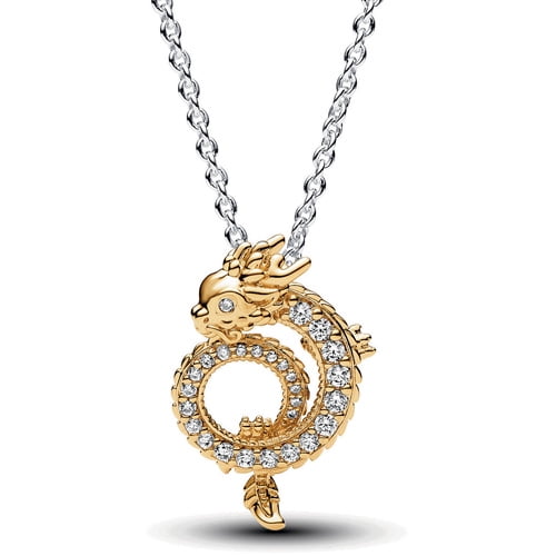 Pandora Two-tone Chinese Year of the Dragon Collier Necklace