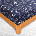 thumbnail image 6 of 4 Pieces Microfiber Flannel Sheet Set Full Size, Deep Pocket Bedding Set Navy Blue Color, 6 of 6