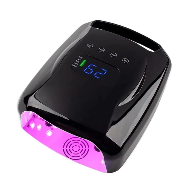 Lampe à Ongles UV Rechargeable LED 96W Lumière Rouge Machine de Manucure Professionnelle, Haute Puissance