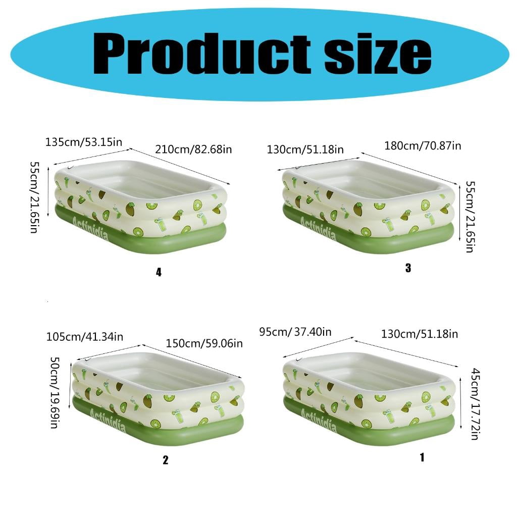 Yihuala Large Size Family Outdoor Water Pool Cartoon Pattern Inflatable Swimming Pool PVC Inflatable Tanning Pool Enduring