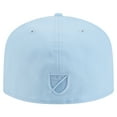 thumbnail image 4 of Men's New Era Light Blue Seattle Sounders FC Color Pack A-Frame 59FIFTY Fitted Hat, 4 of 5