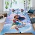 thumbnail image 2 of Moana Themed Bed Sheet Set Three Piece Set 53x79 Inches Comfortable And Skin Friendly Unique Design Creating A Star Studded Night, 2 of 6