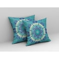 thumbnail image 5 of Jewel Circle Faux Suede Fabric Throw Pillow in Blue and Purple 18x18, 5 of 9