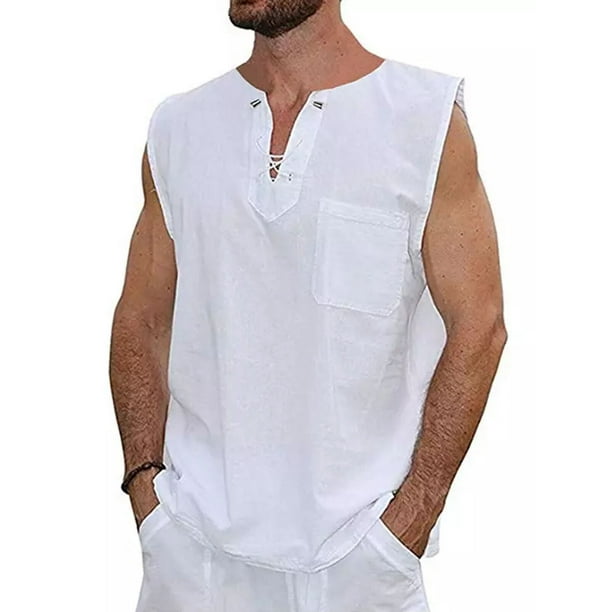 Download Multitrust - Multitrust Summer Men's Linen V Neck ...